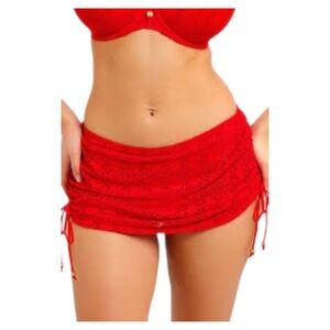 FREYA Nomad Nights PINK/ROSE L. Swim Skirt w/Hidden Full Bikini Bottom UNWORN